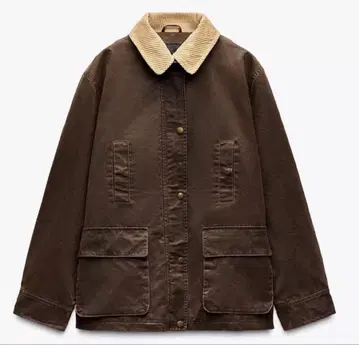 대비색상 자켓 ZARA 블루종 헌팅 자켓
