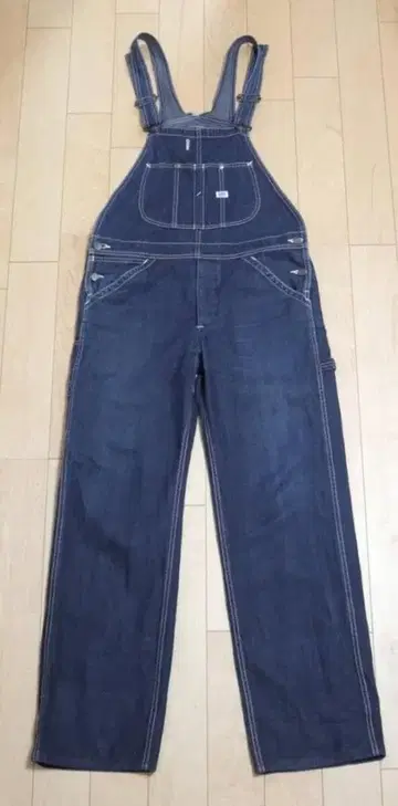 Lee LM4254 데님 오버롤 네이비 M Lee 멜빵바지