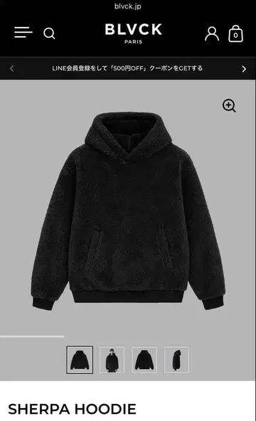 BLVCK 보아 후디 블랙