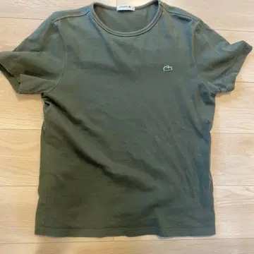 LACOSTE 올리브 코튼 T셔츠