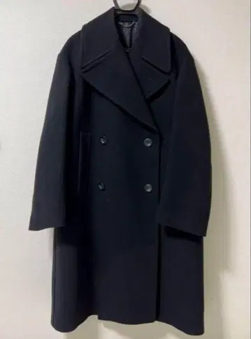 DRIES VAN NOTEN 블랙 더블 브레스트 코트