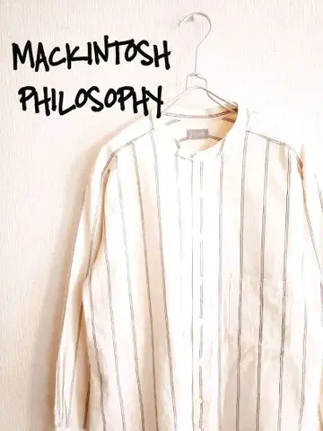 D222354 MACKINTOSH PHILOSOPHY 스트라이프 셔츠
