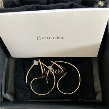 hirotaka 플로팅 후프 귀걸이