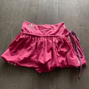 레어 단품 adidas 핑크 플레어 스커트 재구축