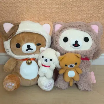 리락쿠마 봉제 인형 더 여유로운 고양이 테마 리락쿠마 스토어 한정판
