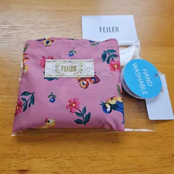 FEILER 꽃무늬 에코백 핑크