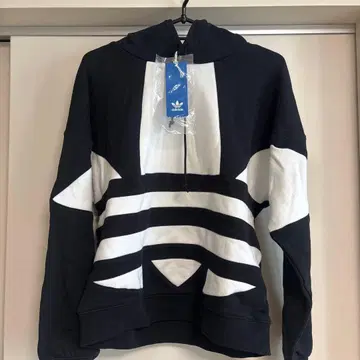 adidas 블랙/화이트 후드티 S 사이즈