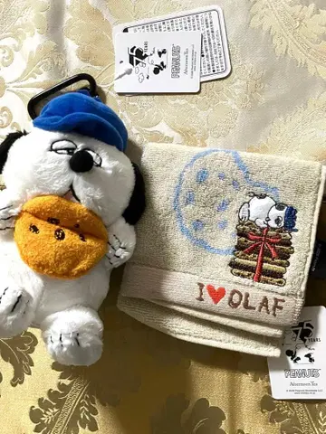 올라프 애프터눈 티 PEANUTS 완판템 콜라보 손수건 에코백
