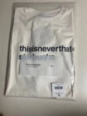 thisisneverthat T01 화이트 티셔츠