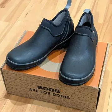 미사용품 BOGS 어반 퍼머 완전 방수 러버 스니커즈 장화 블랙
