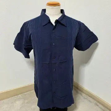 Cubavera/쿠바베라 쿠바 셔츠 [ 3XL ] 네이비 자수 반팔