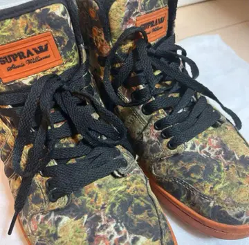 SUPRA 신발 weed 패턴 릴 웨인 착용