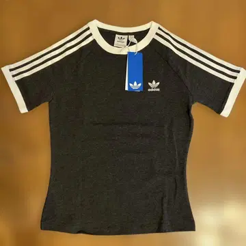 adidas 반팔 T셔츠 XL 다크 그레이 3 스트라이프