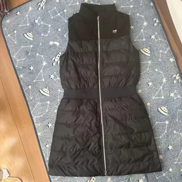 블랙 플리스 원피스