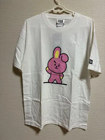 [ 미사용 새상품 ] BT21 Cooky 셔츠 화이트