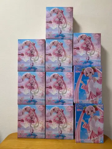 벚꽃 미쿠 묶음 판매 AMP + BANPRESTO