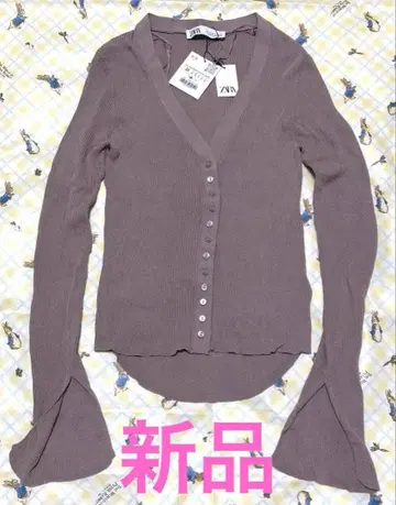 새상품 ZARA 리브 니트 가디건 썸머 니트