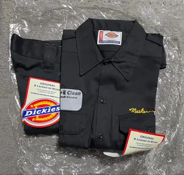 Dickies 블랙 워크 셔츠 팬츠 셋업