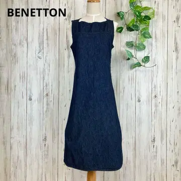 BENETTON * 데님 슬리브리스 롱 원피스