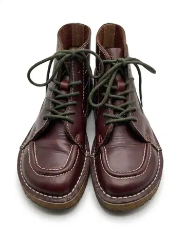 VANS 반스 V38-LX 가죽 부츠 다크 브라운 US8 26cm