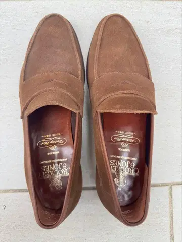 [ 새상품급 ] Crockett & Jones 브라운 스웨이드 로퍼