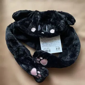 [ 미사용 ] 마후마후 고양이 귀 모자 히키페스 블랙