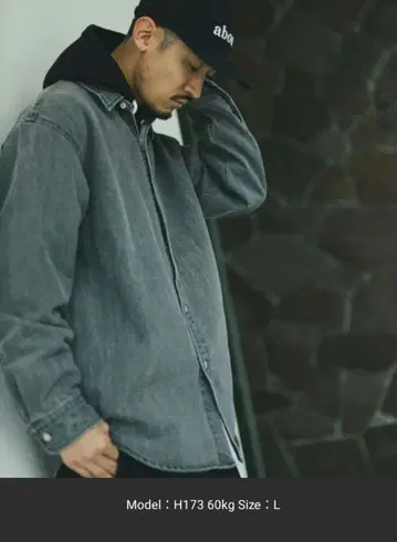 새상품급 BEAMS/백명품/데님 레귤러 카라 셔츠