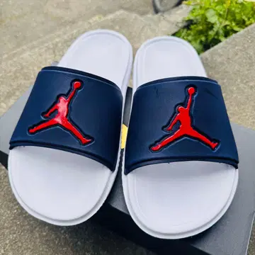 JORDAN 샌들 네이비/화이트