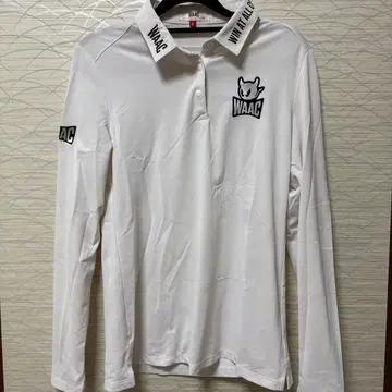 WAAC 긴팔 피케 셔츠 화이트