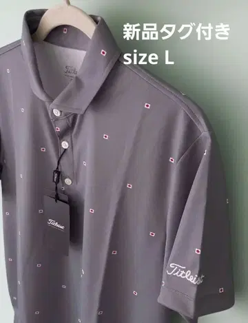 [택 포함 새상품] Titleist 그레이 피케 셔츠 L 사이즈
