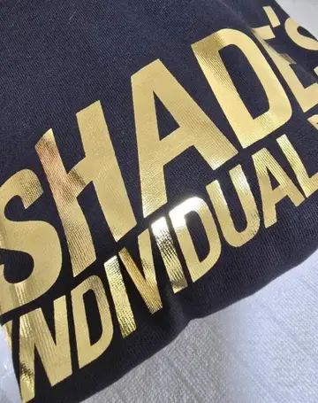 SHADE'S 셰이즈/블랙x금박 프린트 데드스탁/L#