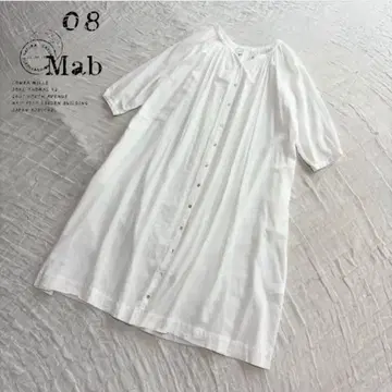 [ 새상품급 ] 08mab (08맵) 개더 원피스 셔츠 원피스