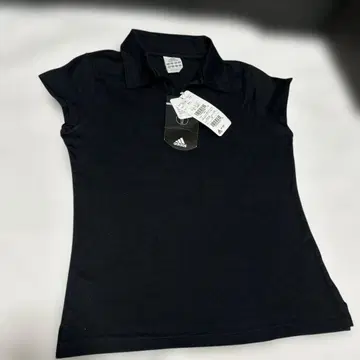 새상품 adidas 아디다스 반팔 피케 셔츠 M 블랙 T셔츠 골프웨어 S