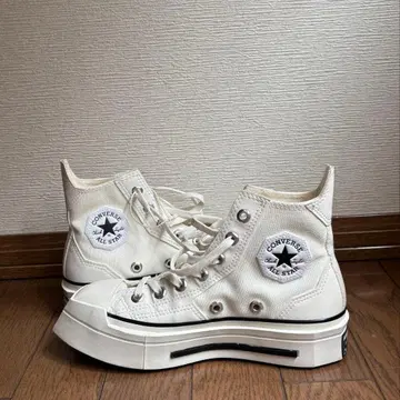 컨버스 화이트 하이컷 한국 23.0cm