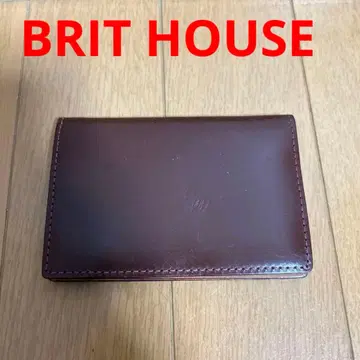 일본제 BRIT HOUSE 브리트하우스 카드 케이스 명함지갑 가죽