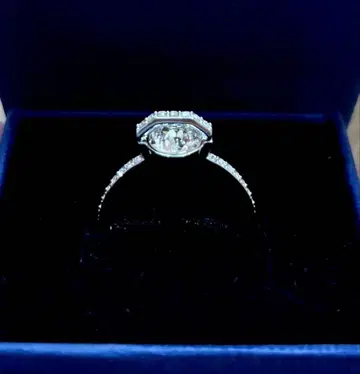 Swarovski 심플 반지 크리스탈 부착