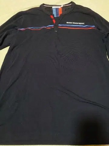 초레어 한정판 BMW Motorsport 헨리넥 티셔츠 L 사이즈
