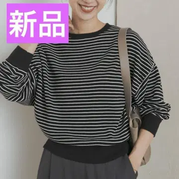 새상품 URBAN RESEARCH DOORS 롱 슬리브 티셔츠 블랙