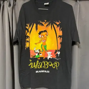BettyBoop 빈티지 T셔츠 HAWAII Hula Boop 90'