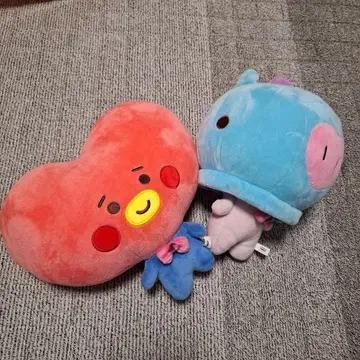 BT21 TATA MANG 봉제 인형 2체 세트