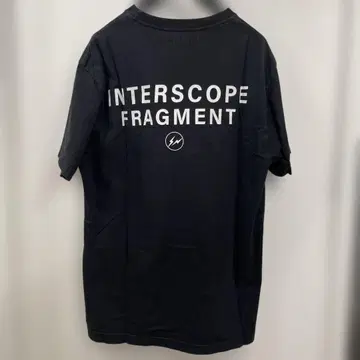 fragment interscope 티셔츠 L 블랙 후지와라 히로시