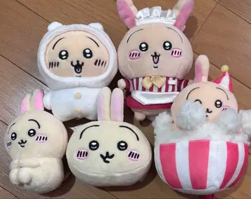 치이카와 토끼 봉제 인형 키링 5개 세트