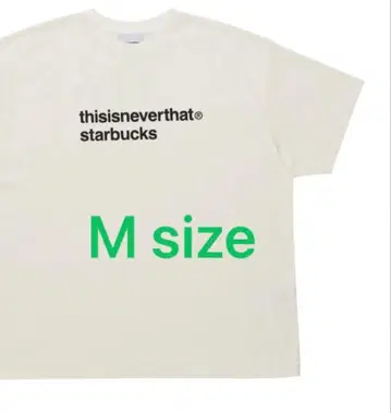 [ 새상품 ] thisisneverthat starbucks S/S 셔츠
