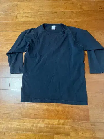 Champion T1011 블랙 M 사이즈 7부 기장 셔츠