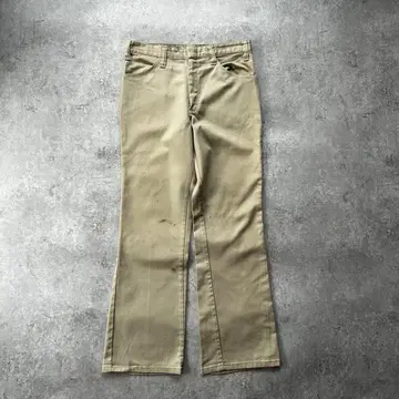 70s 디키즈 플레어 팬츠 USA제 베이지 32 x 30 치비택