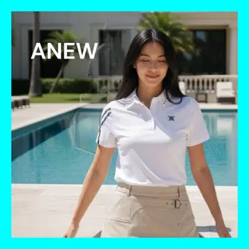 새상품 택 포함 S 사이즈 ANEW 여성용 피케 셔츠 화이트