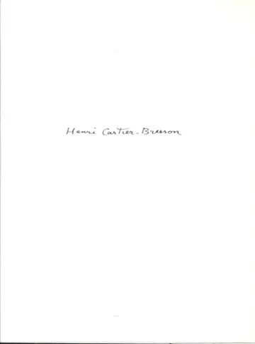 도록 Henri Cartier-Bresson