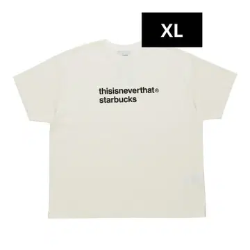 thisisneverthat starbucks T셔츠 화이트 XL