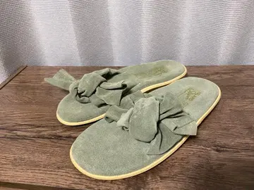 ISLAND SLIPPER 그린 리본 샌들