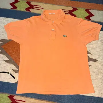 Lacoste 프랑스제 70s 80s 오렌지 피케 셔츠